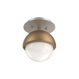 Single Glass Sconce & Flush Mount - Cabochon (1289|SMB0093-01-BS-WL-L3-NB)