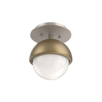 Single Glass Sconce & Flush Mount - Cabochon (1289|SMB0093-01-BS-WL-L3-GB)