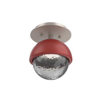 Single Glass Sconce & Flush Mount - Cabochon (1289|SMB0093-01-BS-S-L1-RE)