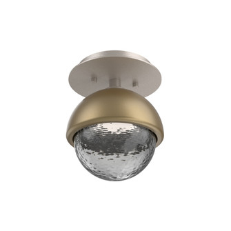 Single Glass Sconce & Flush Mount - Cabochon (1289|SMB0093-01-BS-S-L1-GB)