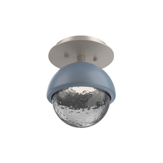 Single Glass Sconce & Flush Mount - Cabochon (1289|SMB0093-01-BS-S-L1-BU)