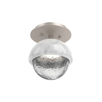 Single Glass Sconce & Flush Mount - Cabochon (1289|SMB0093-01-BS-C-L1-WM)
