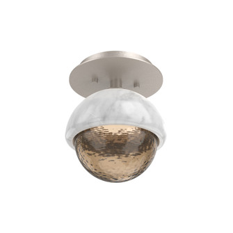 Single Glass Sconce & Flush Mount - Cabochon (1289|SMB0093-01-BS-B-L1-WM)