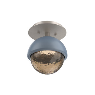 Single Glass Sconce & Flush Mount - Cabochon (1289|SMB0093-01-BS-B-L1-BU)