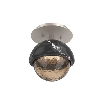 Single Glass Sconce & Flush Mount - Cabochon (1289|SMB0093-01-BS-B-L1-BM)
