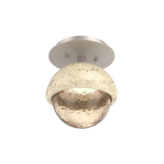 Cabochon Flush Mount Wall Sconce Beige Silver (1289|SMB0093-01-BS-A-L3-TR)