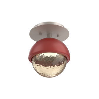 Single Glass Sconce & Flush Mount - Cabochon (1289|SMB0093-01-BS-A-L3-RE)
