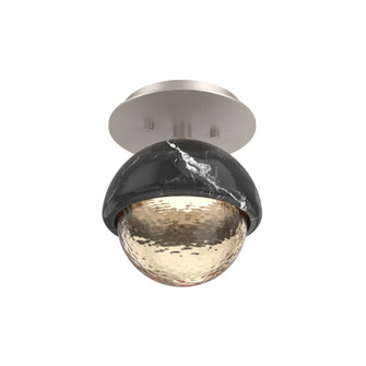 Cabochon Flush Mount Wall Sconce Beige Silver (1289|SMB0093-01-BS-A-L3-BM)