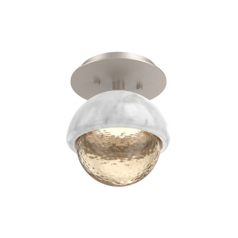 Single Glass Sconce & Flush Mount - Cabochon (1289|SMB0093-01-BS-A-L1-WM)