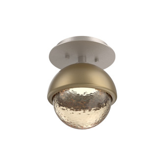 Single Glass Sconce & Flush Mount - Cabochon (1289|SMB0093-01-BS-A-L1-GB)