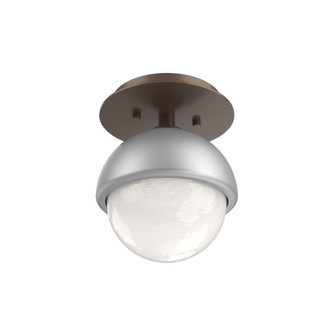 Cabochon Flush Mount Wall Sconce Burnished Bronze (1289|SMB0093-01-BB-WL-L3-CS)