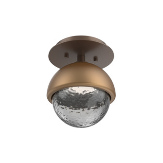 Cabochon Flush Mount Wall Sconce Burnished Bronze (1289|SMB0093-01-BB-S-L1-NB)