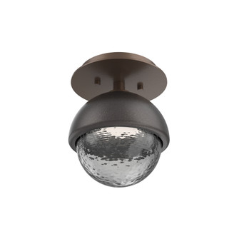Cabochon Flush Mount Wall Sconce Burnished Bronze (1289|SMB0093-01-BB-S-L1-GP)