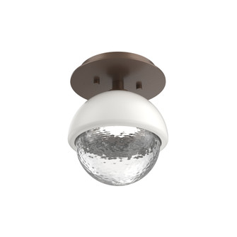 Cabochon Flush Mount Wall Sconce Burnished Bronze (1289|SMB0093-01-BB-C-L3-WI)