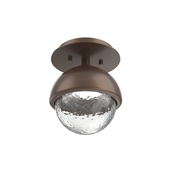 Cabochon Flush Mount Wall Sconce Burnished Bronze (1289|SMB0093-01-BB-C-L1-MS)