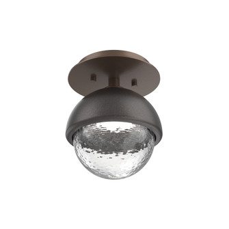 Cabochon Flush Mount Wall Sconce Burnished Bronze (1289|SMB0093-01-BB-C-L1-GP)