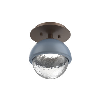 Single Glass Sconce & Flush Mount - Cabochon (1289|SMB0093-01-BB-C-L1-BU)