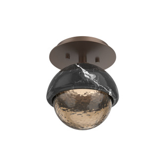 Single Glass Sconce & Flush Mount - Cabochon (1289|SMB0093-01-BB-B-L1-BM)