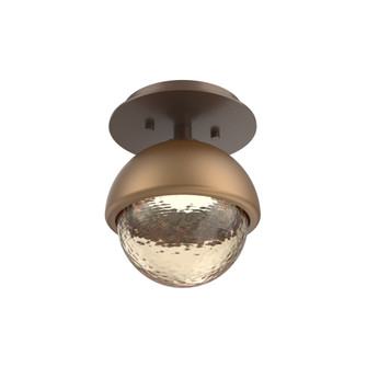 Cabochon Flush Mount Wall Sconce Burnished Bronze (1289|SMB0093-01-BB-A-L1-NB)