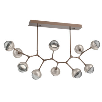 Cabochon Linear Suspension Light Billiard Light Burnished Bronze (1289|PLB0093-BC-BB-S-001-L3-BS)