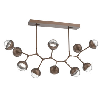 Cabochon Linear Suspension Light Billiard Light Burnished Bronze (1289|PLB0093-BC-BB-C-001-L3-MS)