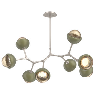 Cabochon Linear Suspension Light Billiard Light Beige Silver (1289|PLB0093-BB-BS-A-001-L1-GE)