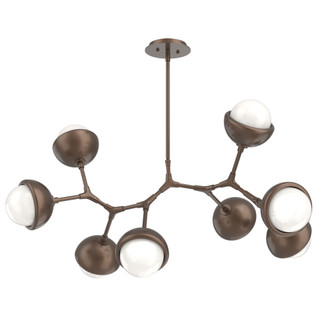 Cabochon Linear Suspension Light Billiard Light Burnished Bronze (1289|PLB0093-BB-BB-WL-001-L3-MS)