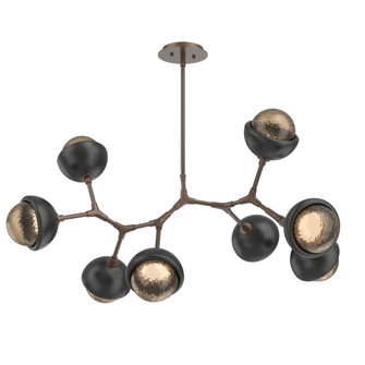 Cabochon Linear Suspension Light Billiard Light Burnished Bronze (1289|PLB0093-BB-BB-B-001-L3-MB)