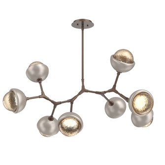 Cabochon Linear Suspension Light Billiard Light Burnished Bronze (1289|PLB0093-BB-BB-A-001-L3-BS)