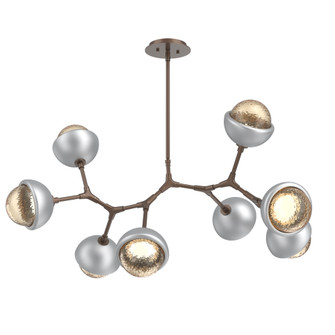 Cabochon Linear Suspension Light Billiard Light Burnished Bronze (1289|PLB0093-BB-BB-A-001-L1-CS)