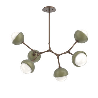 Cabochon Linear Suspension Light Billiard Light Burnished Bronze (1289|PLB0093-BA-BB-WL-001-L3-GE)