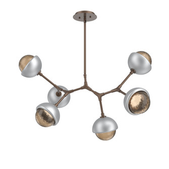 Cabochon Linear Suspension Light Billiard Light Burnished Bronze (1289|PLB0093-BA-BB-B-001-L3-CS)