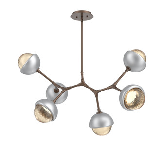 Cabochon Linear Suspension Light Billiard Light Burnished Bronze (1289|PLB0093-BA-BB-A-001-L3-CS)