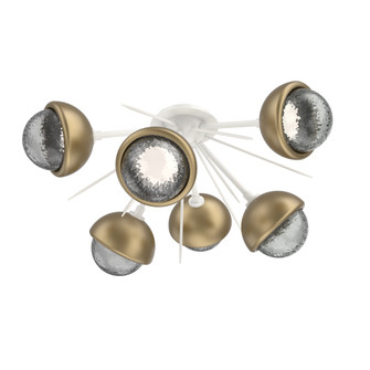 Cabochon Semi Flush Mount Salt White (1289|CLB0093-02-WI-S-L1-GB)