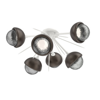 Cabochon Semi Flush Mount Salt White (1289|CLB0093-02-WI-S-L1-FB)