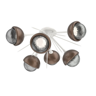 Cabochon Semi Flush Mount Salt White (1289|CLB0093-02-WI-S-L1-BB)