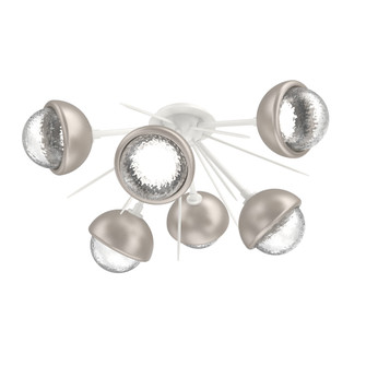 Cabochon Semi Flush Mount Salt White (1289|CLB0093-02-WI-C-L1-BS)