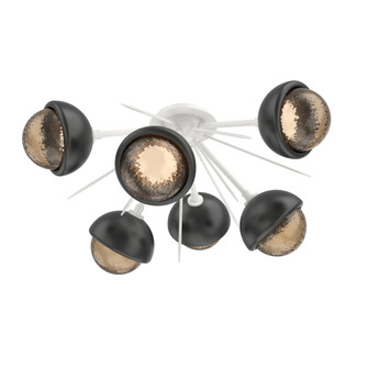 Cabochon Semi Flush Mount Salt White (1289|CLB0093-02-WI-B-L1-MB)