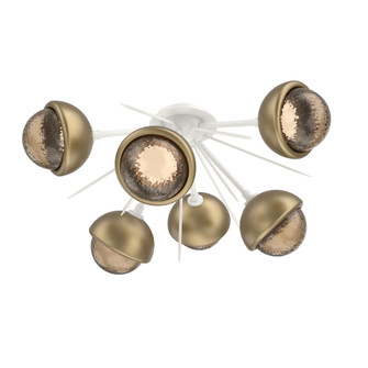 Cabochon Semi Flush Mount Salt White (1289|CLB0093-02-WI-B-L1-GB)