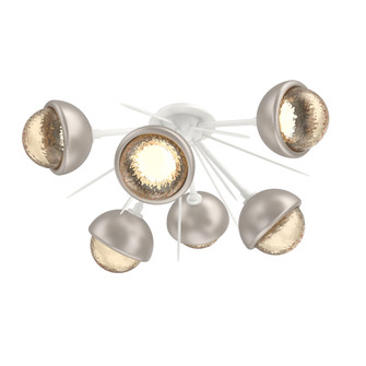 Cabochon Semi Flush Mount Salt White (1289|CLB0093-02-WI-A-L3-BS)