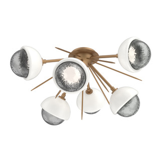 Cabochon Semi Flush Mount Novel Brass (1289|CLB0093-02-NB-S-L3-WI)