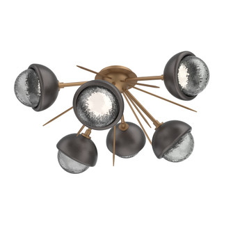 Cabochon Semi Flush Mount Novel Brass (1289|CLB0093-02-NB-S-L3-GP)