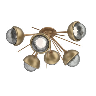 Cabochon Semi Flush Mount Novel Brass (1289|CLB0093-02-NB-S-L1-GB)