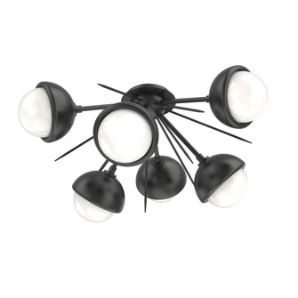 Cabochon Semi Flush Mount Matte Black (1289|CLB0093-02-MB-WL-L3-MS)