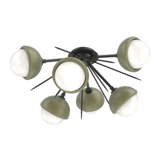 Cabochon Semi Flush Mount Matte Black (1289|CLB0093-02-MB-WL-L3-GE)