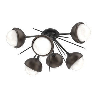 Cabochon Semi Flush Mount Matte Black (1289|CLB0093-02-MB-WL-L3-FB)