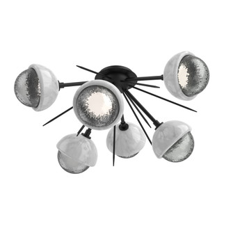 Cabochon Semi Flush Mount Matte Black (1289|CLB0093-02-MB-S-L1-WM)