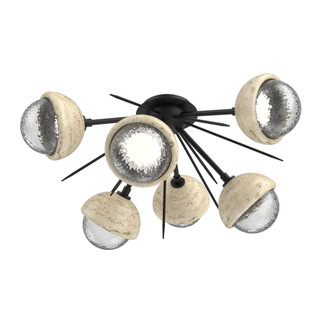 Cabochon Semi Flush Mount Matte Black (1289|CLB0093-02-MB-C-L3-TR)