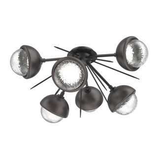 Cabochon Semi Flush Mount Matte Black (1289|CLB0093-02-MB-C-L3-GP)