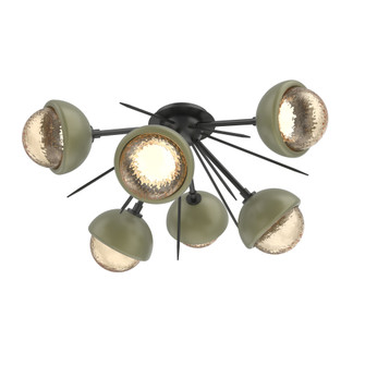 Cabochon Semi Flush Mount Matte Black (1289|CLB0093-02-MB-A-L3-GE)